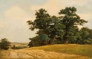 Eugen Ducker Landscape with oaks painting